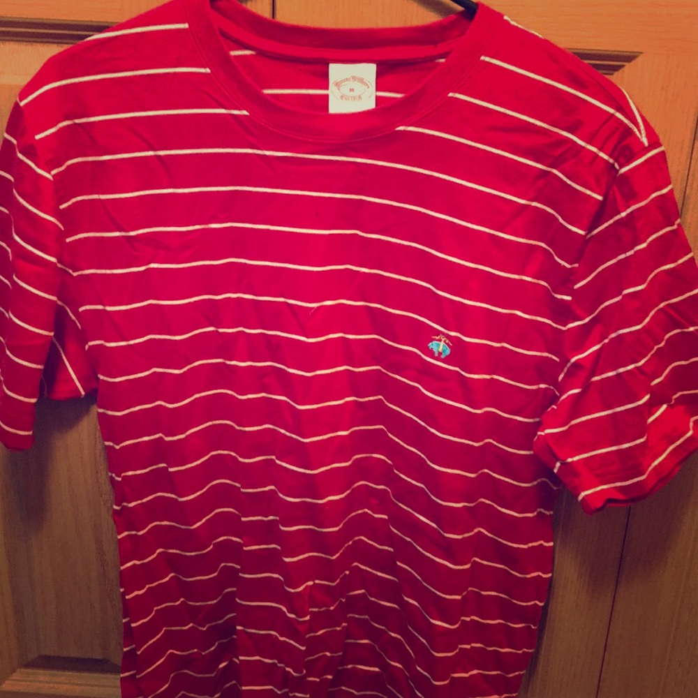 Red Brooks Bros T shirt